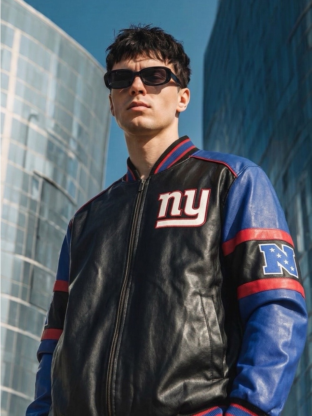 NY Giants Multicolor Leather jacket